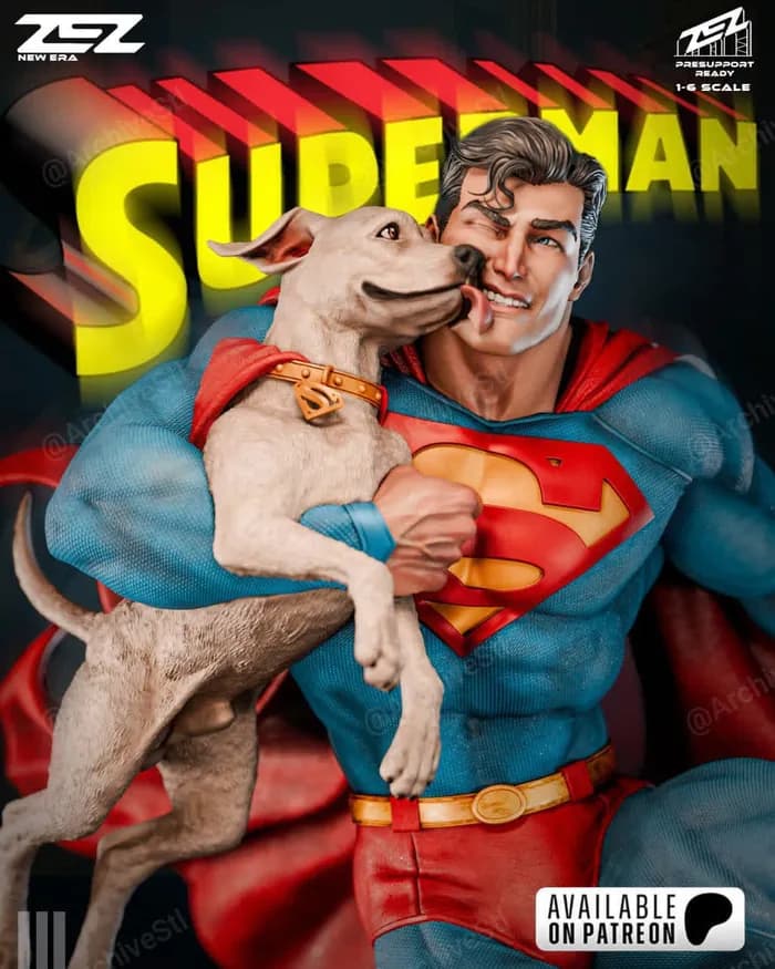 STL - Superman con Krypto
