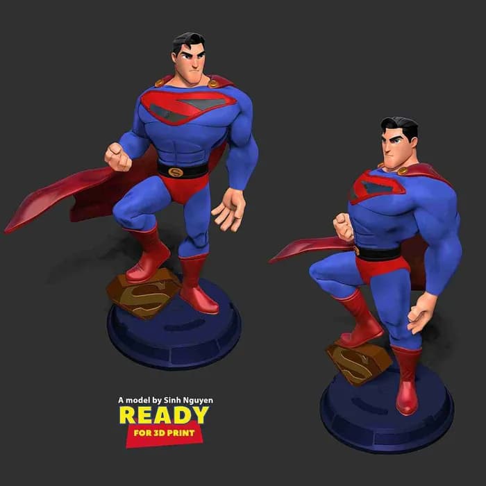 STL - superman stylized render 5