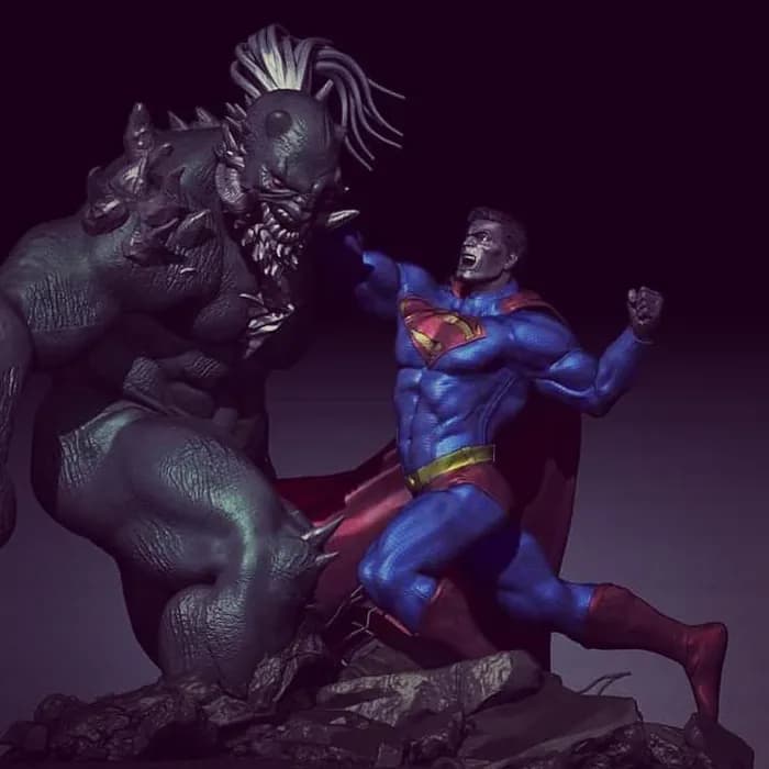STL - Superman vs Doomsday figura