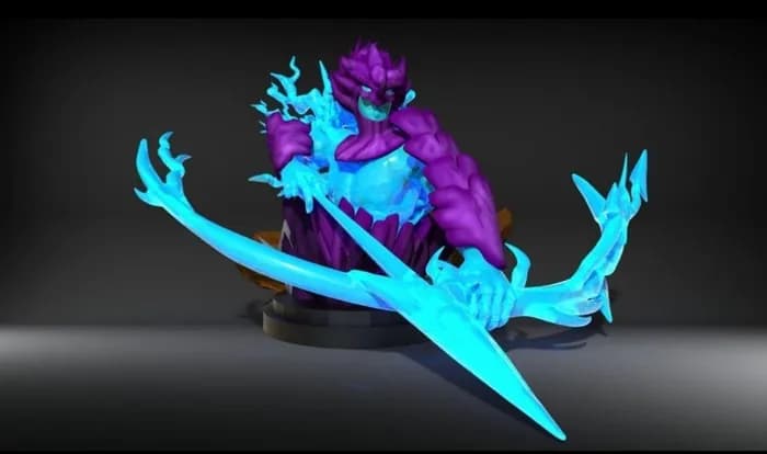 STL - Susanoo con Flecha de Indra render 2