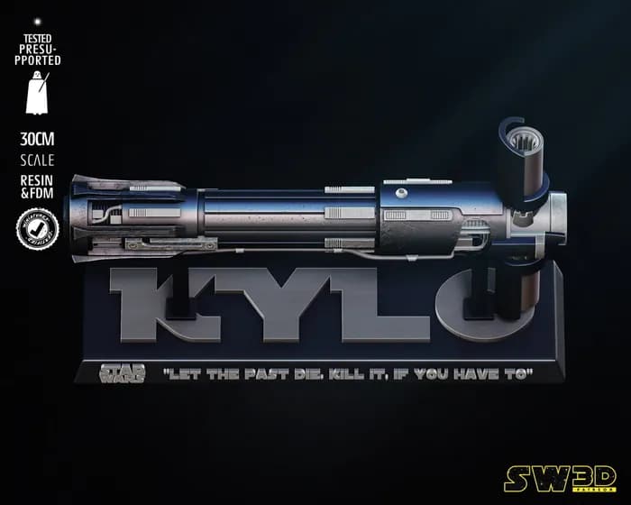 STL - sw3d kylo ren lightsaberx render 5