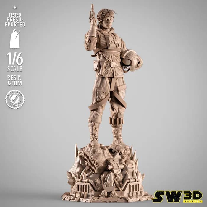 STL - sw3d luke pilot sculpture x