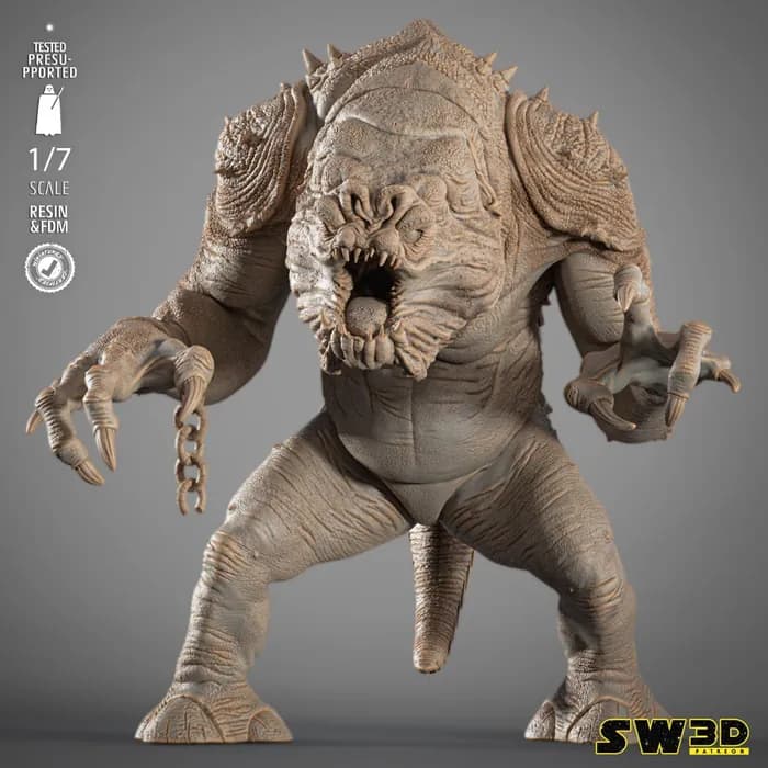 STL - sw3d rancor sculpture x