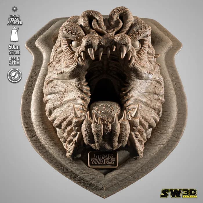 STL - sw3d rancor wall x render 3