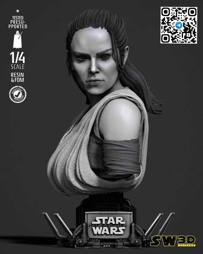 STL - sw3d rey portrait bust x
