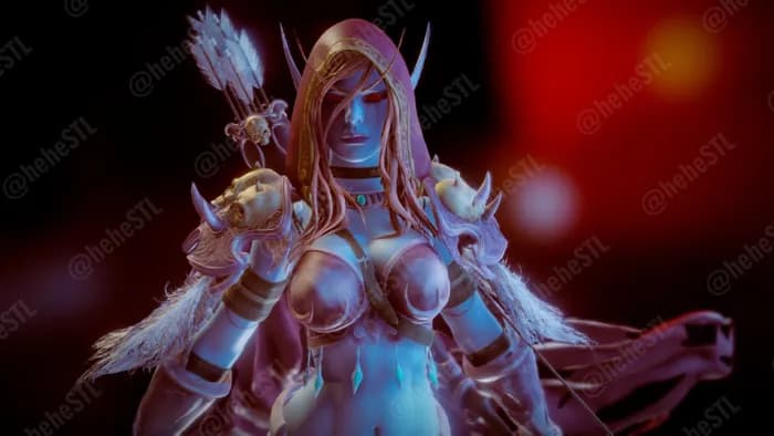 STL - sylvanas 3d windrunner wow