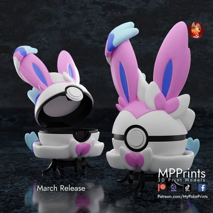 STL - sylveon pokeball