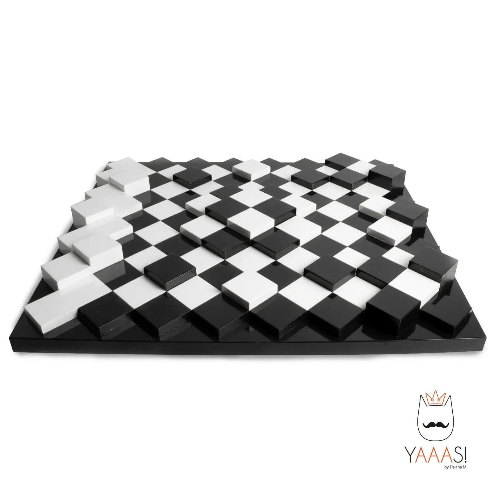 STL - Tablero de ajedrez moderno render 3