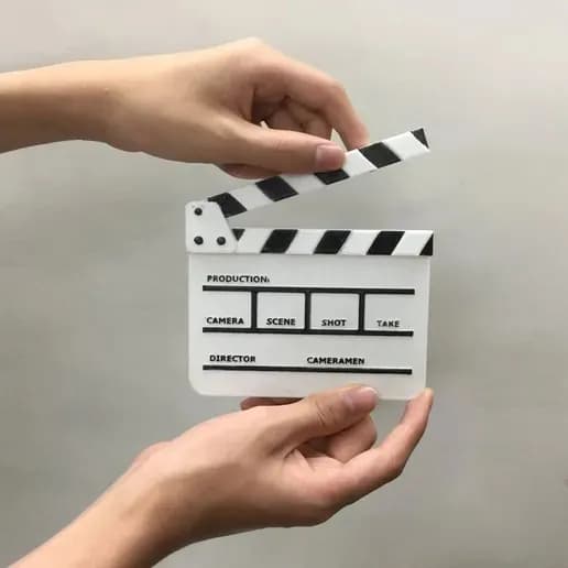 STL - Tablilla de claqueta de cine render 2
