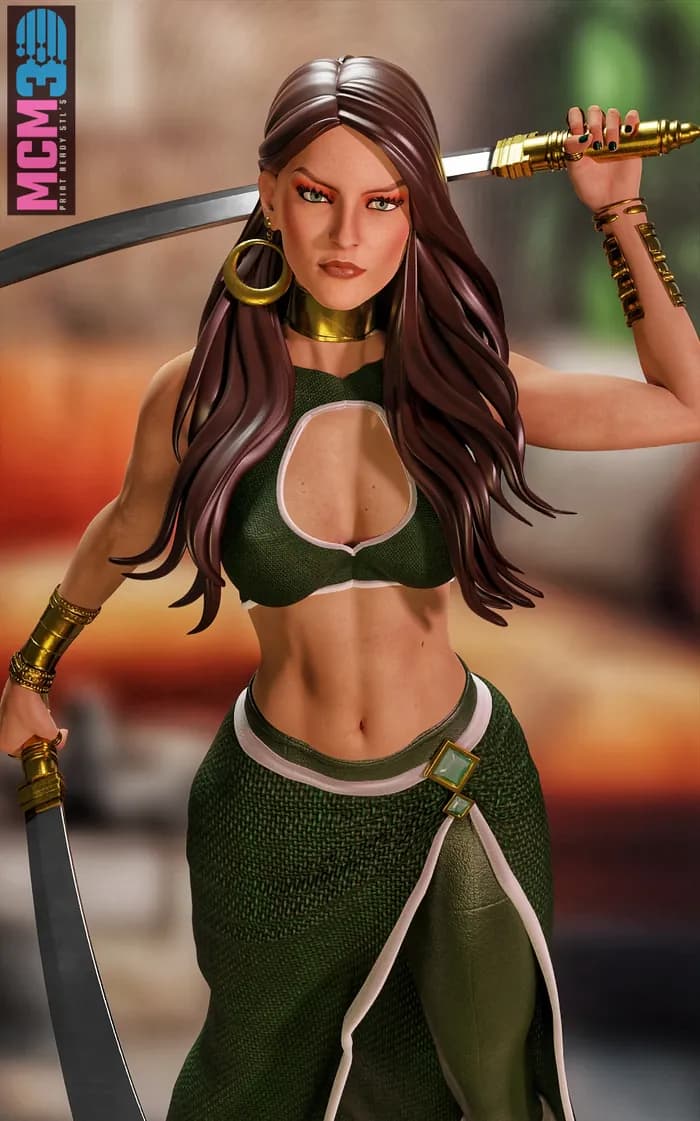 STL - Talia Al Ghul render 4