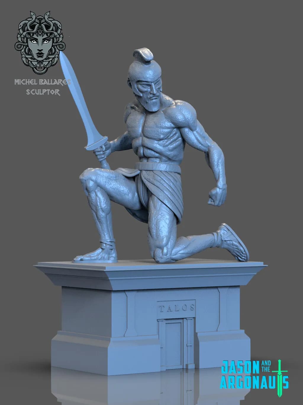STL - Talos el Coloso de Bronce render 2