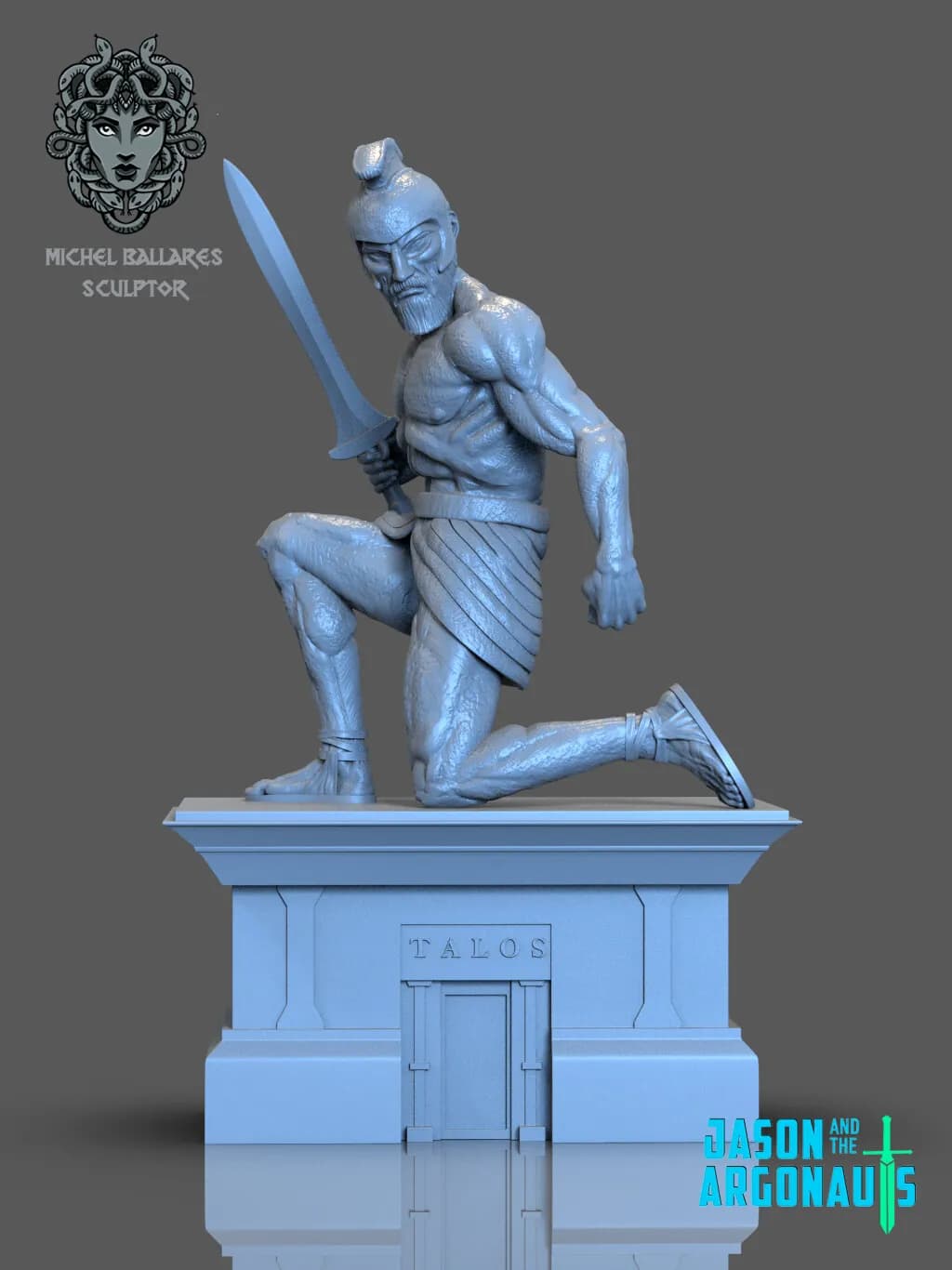 STL - Talos el Coloso de Bronce render 3