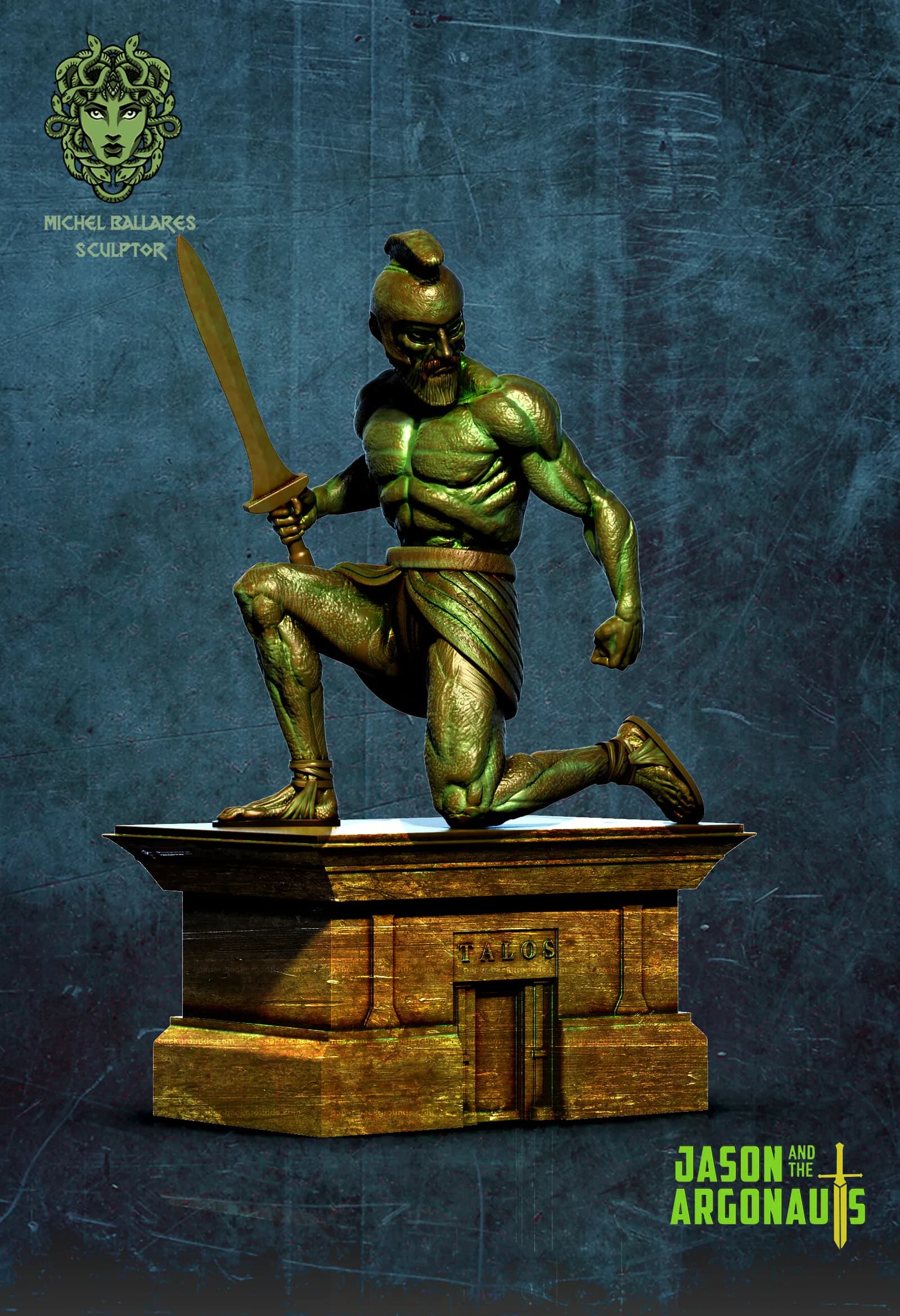 STL - Talos el Coloso de Bronce render 5