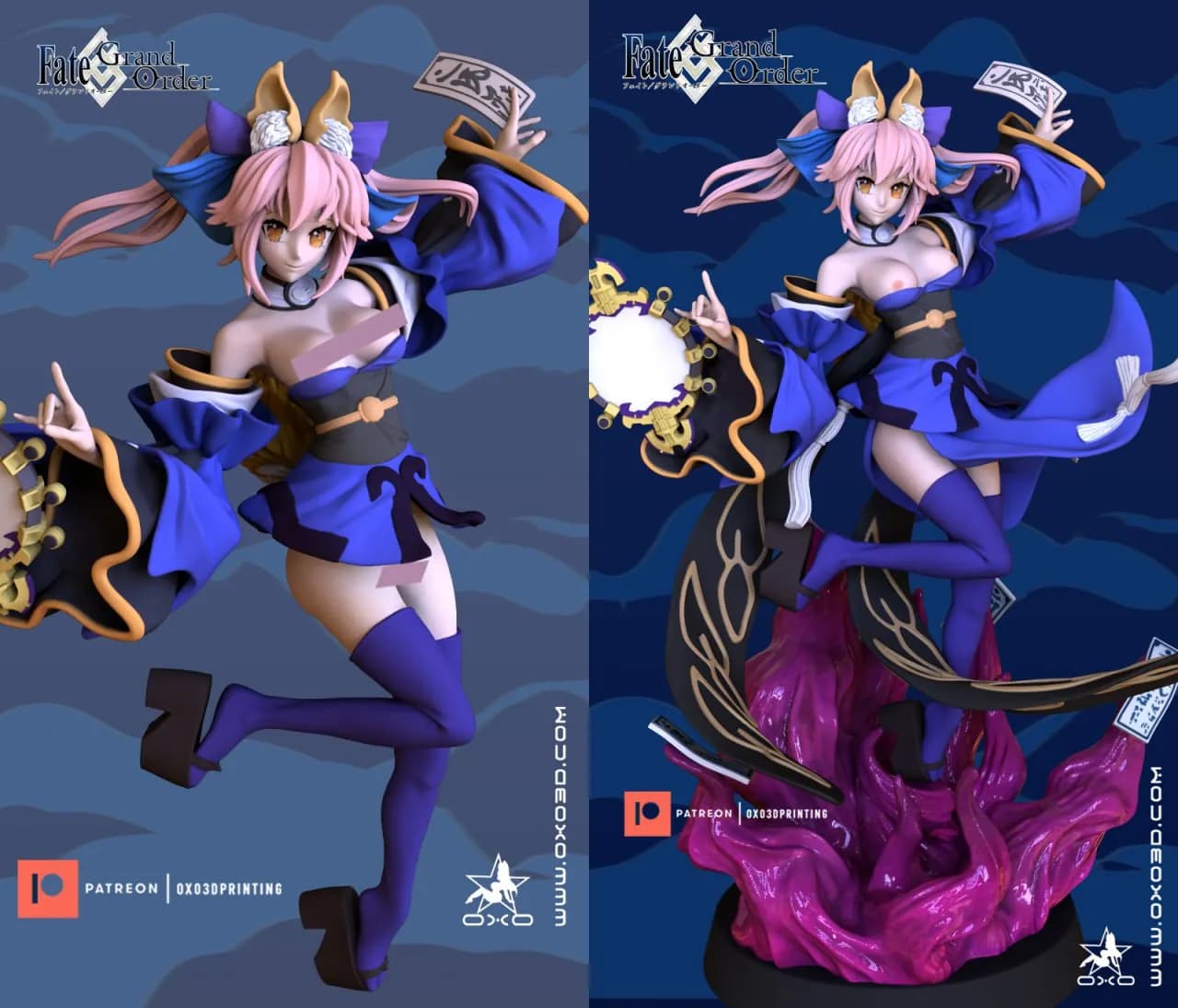 STL - Tamamo no Mae render 3