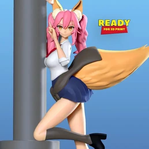 STL - tamamo no mae fate fanart