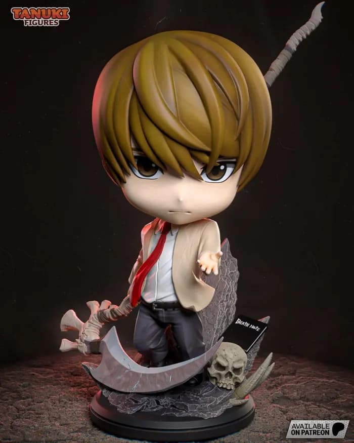STL - tanuki figures light yagami chibi