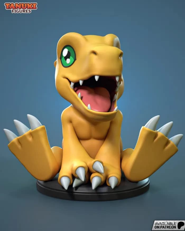 STL - tanukifigures agumon