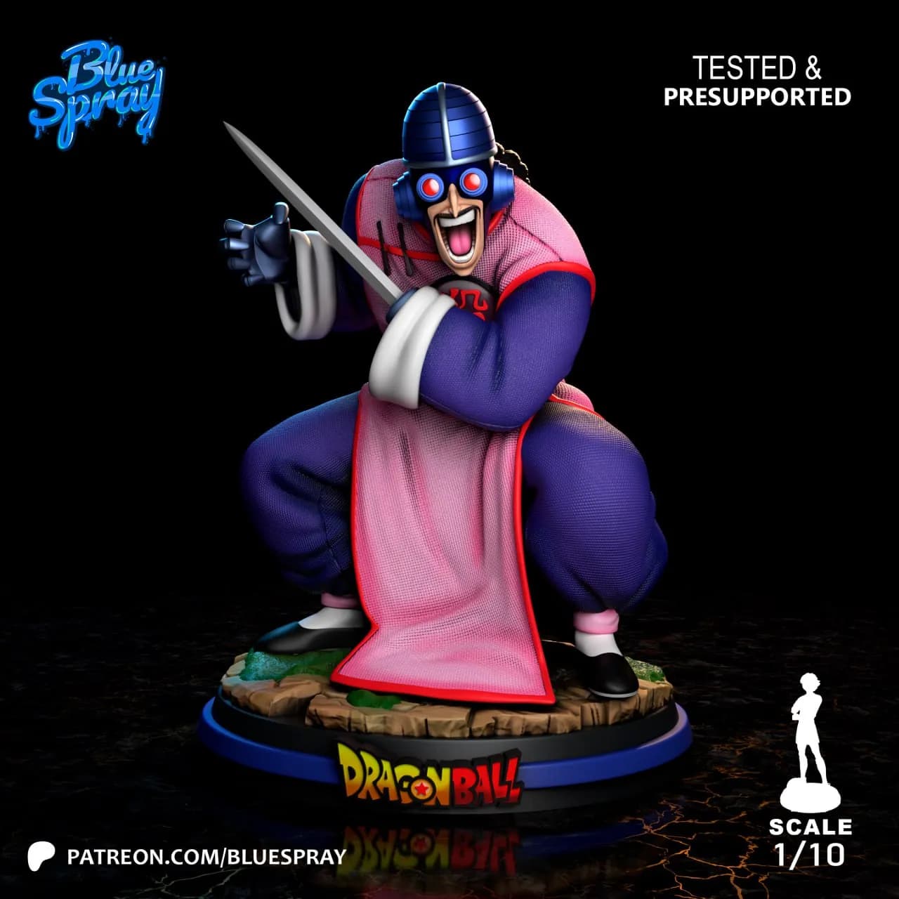STL - Tao Pai Pai figura de escultura render 4