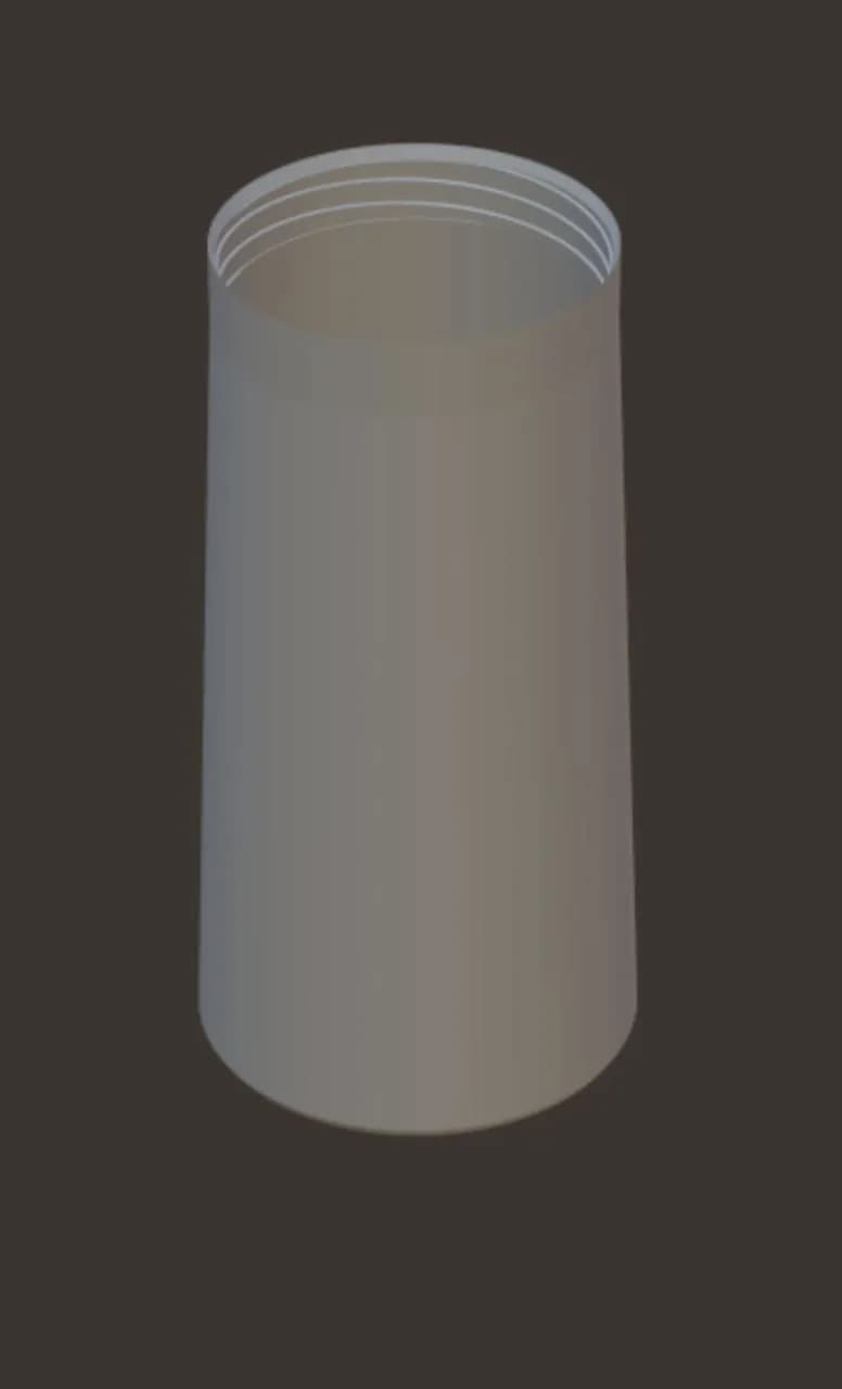 STL - Tapa de filtro redonda render 2