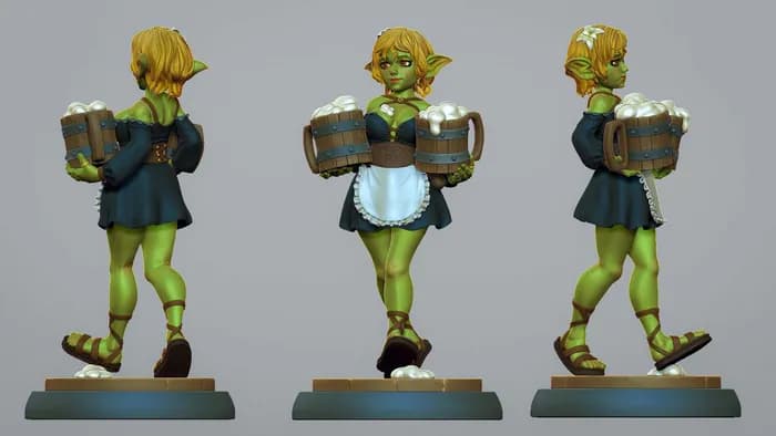 STL - tavern goblin girl nsfw