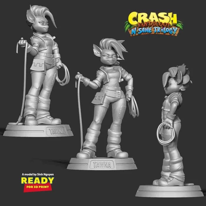 STL - tawna crash bandicoot render 4