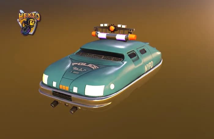 STL - Taxi futurista policial NYPD