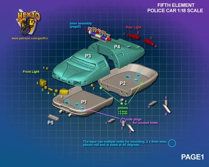 STL - Taxi futurista policial NYPD