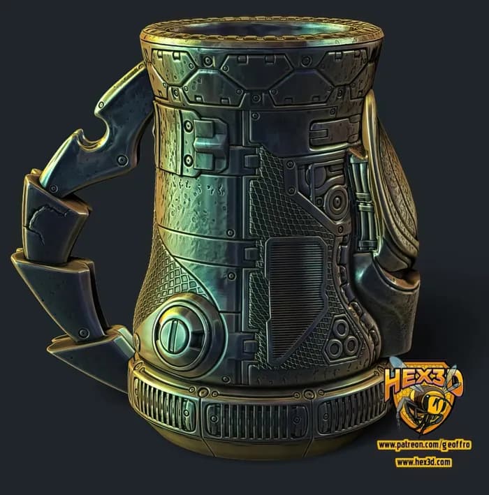 STL - Taza estilo Predator