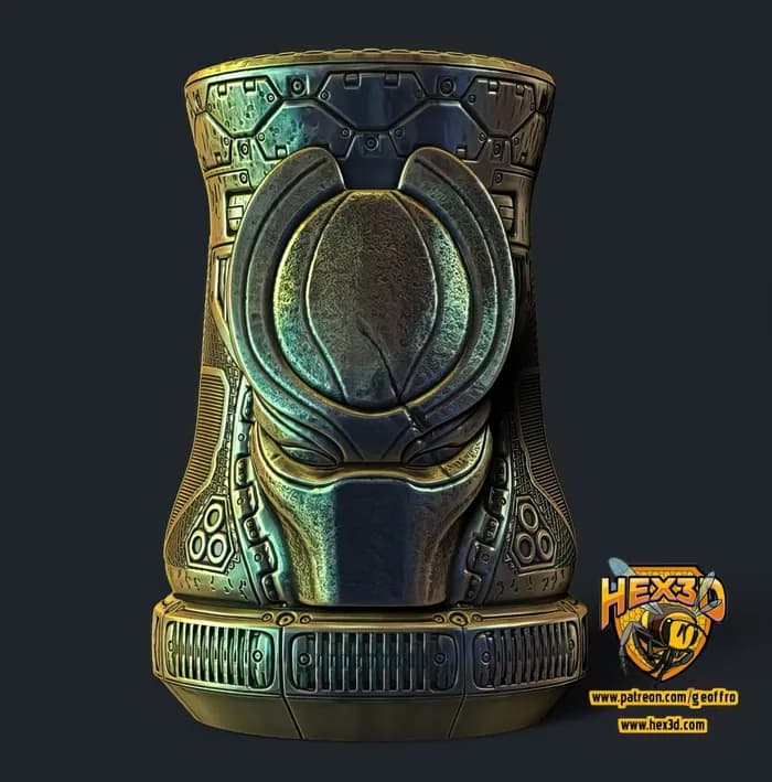 STL - Taza estilo Predator