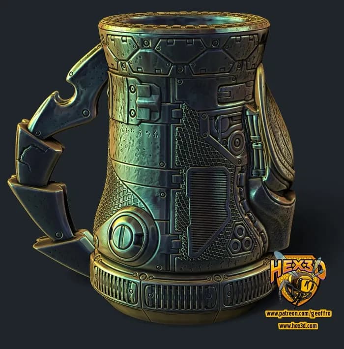 STL - Taza estilo Predator