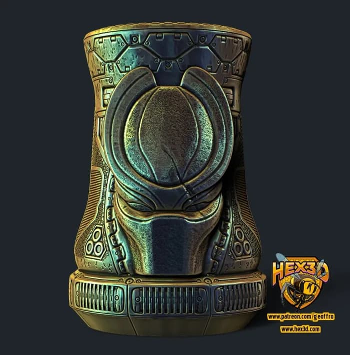 STL - Taza estilo Predator