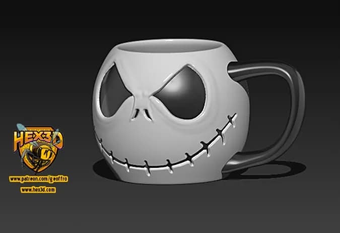 STL - Christmas Jack Skellington Mug
