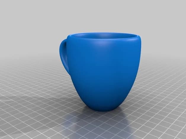STL - Tazas con liquido cayendo render 3