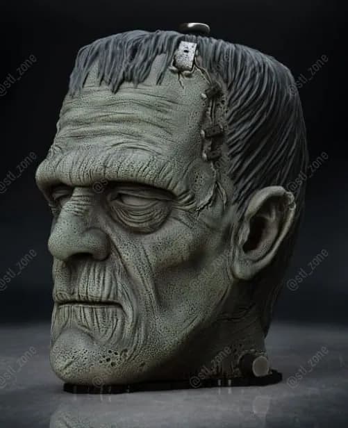 STL - Tazón cabeza de Frankenstein