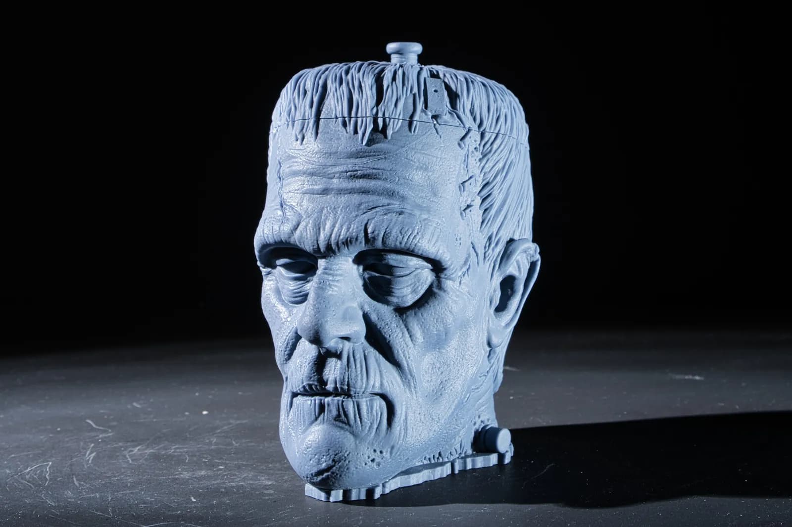 STL - Tazón cabeza de Frankenstein render 2