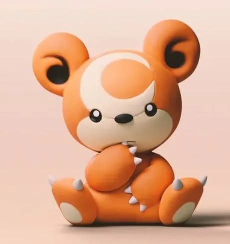 STL - teddiursa pokemon