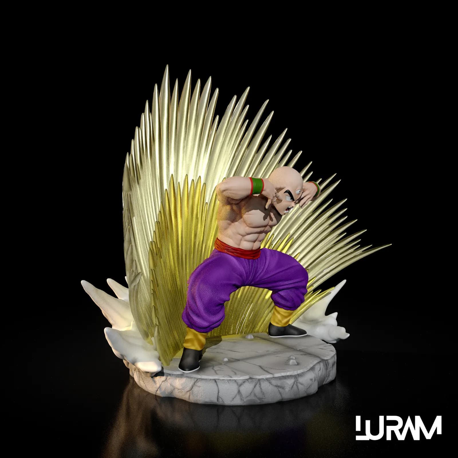 STL - Ten Shin Han Taiyoken figura render 3