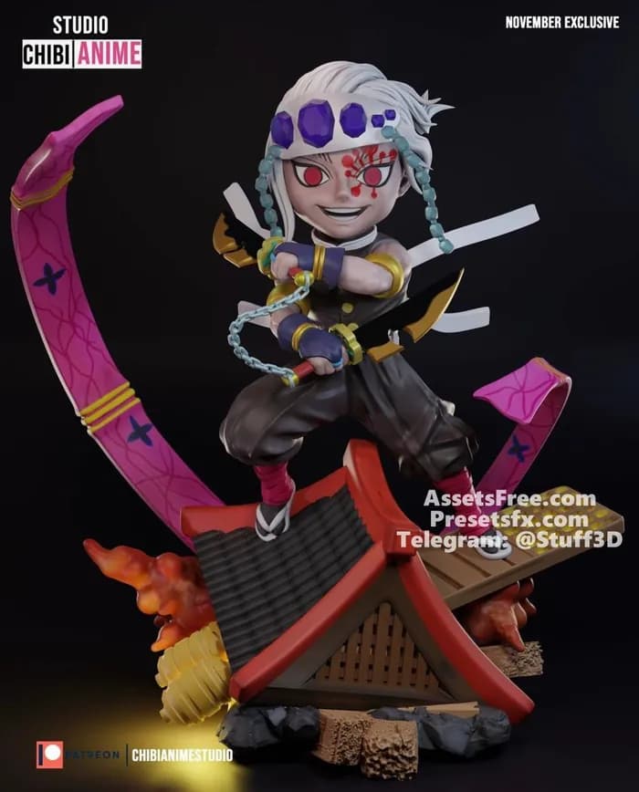 STL - tengen uzui chibi