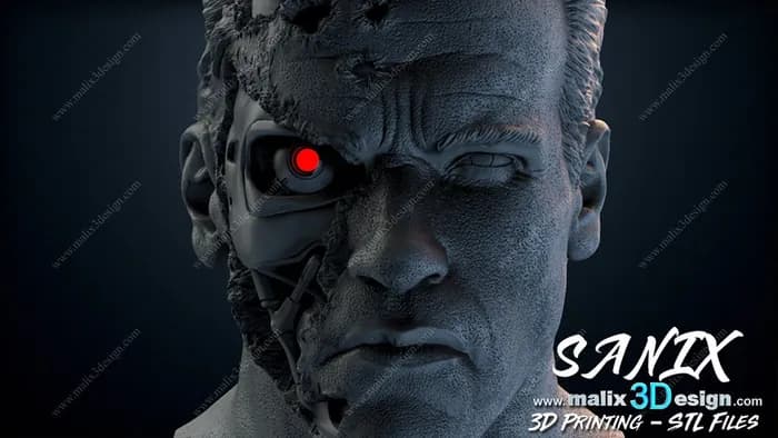 STL - terminator bust malix