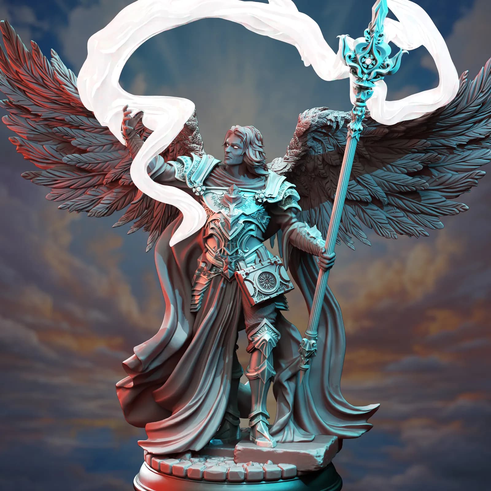 STL - Tharavës el Guerrero Sabio render 3