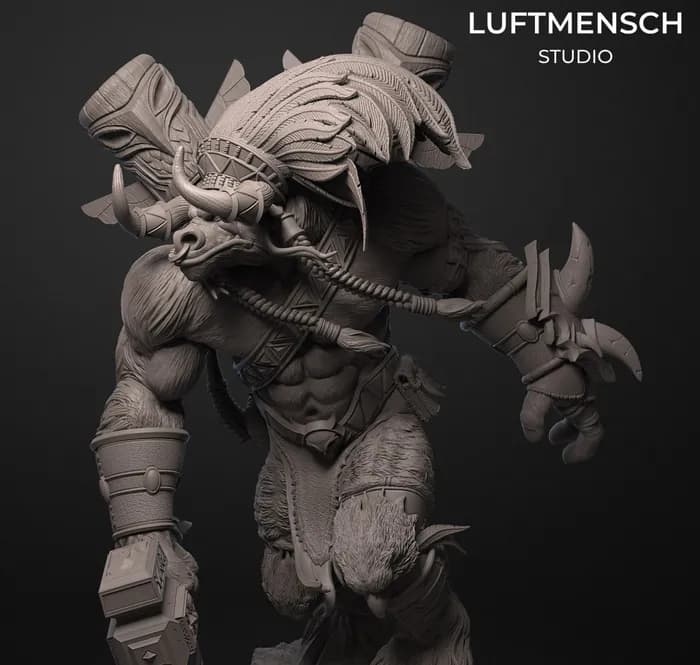 STL - the baine bloodhoof render 4