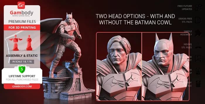 STL - the batman 2022 dlp+sla x