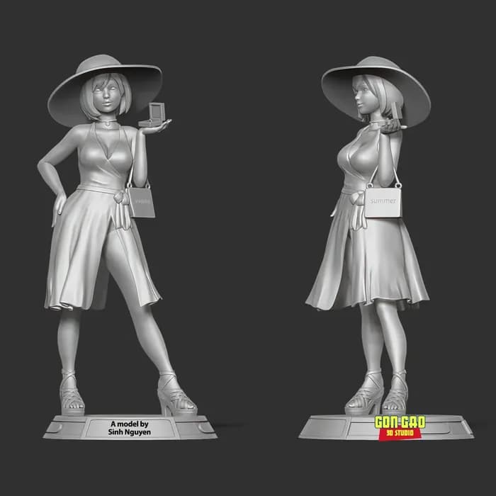 STL - the girl shopping render 5