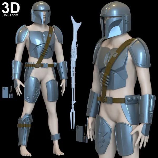 STL - the mandalorian beskar do3d