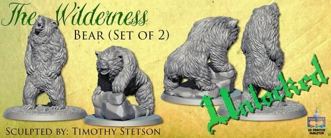 STL - the wilderness bears (set of 2)