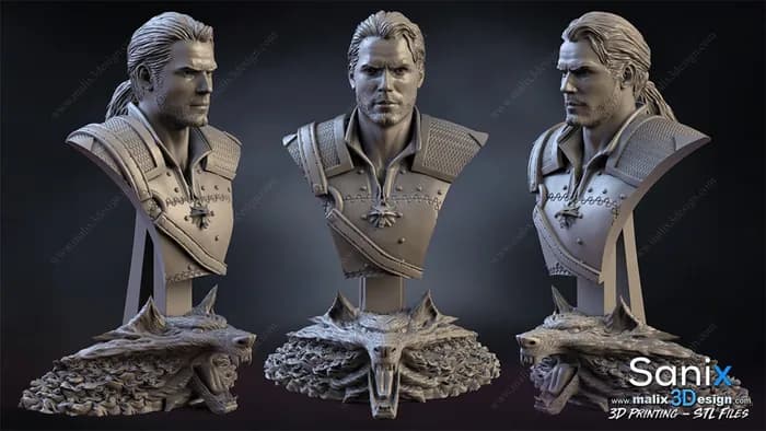 STL - the witcher bust