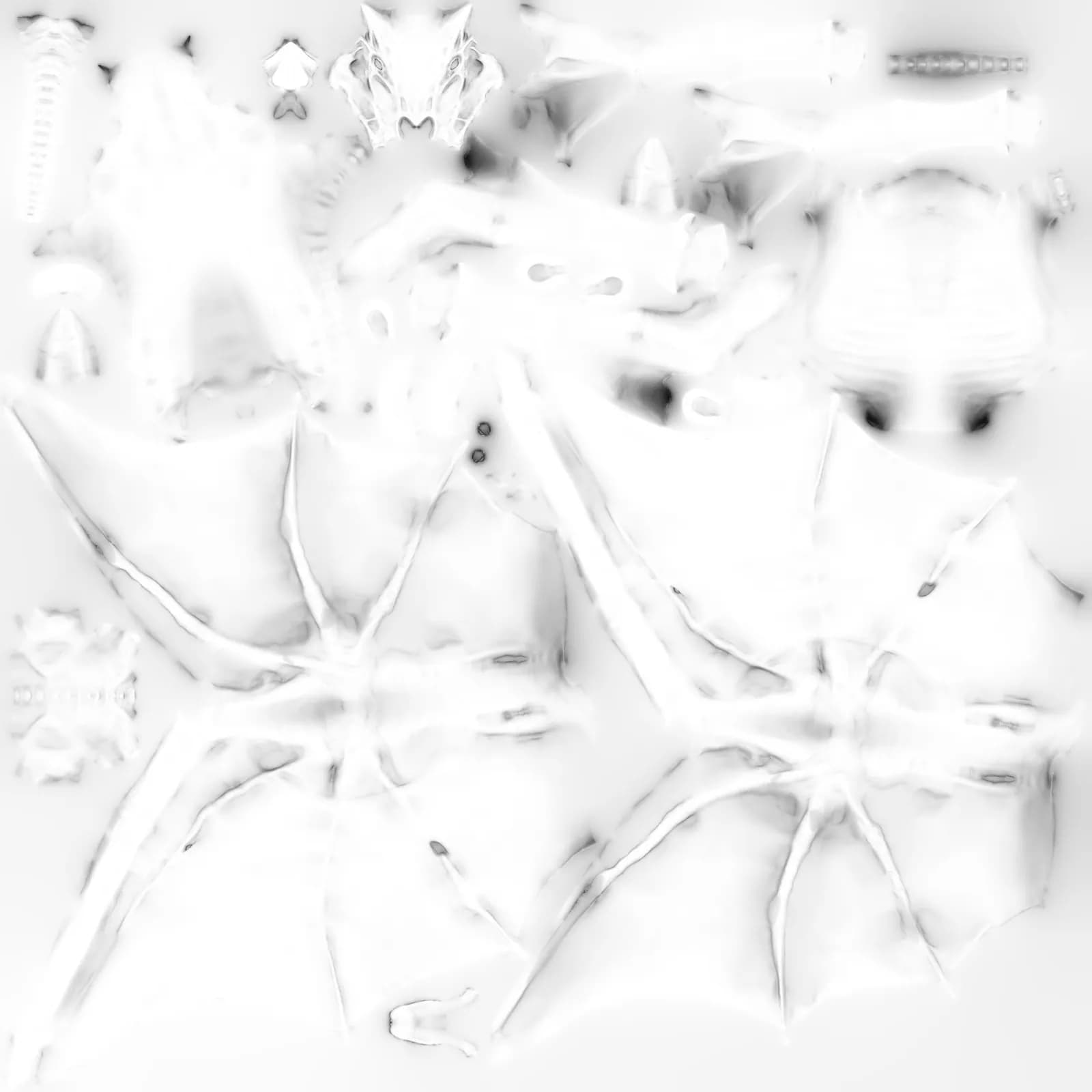 STL - Thestral animado para juego render 3