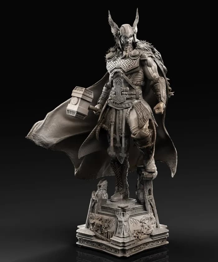 STL - thor celtic warrior render 2
