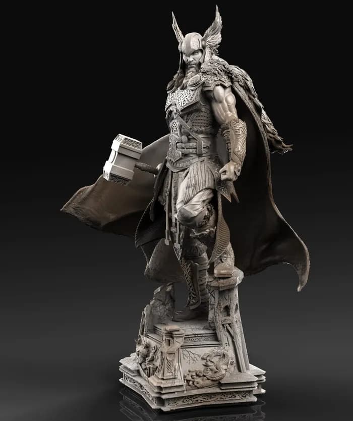 STL - thor celtic warrior render 3