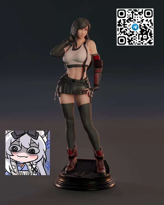 STL - tifa lockhart abe3d